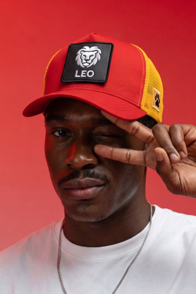 Leo Patch Detaylı Fileli Şapka | Hayvan Desenli Trucker Cap