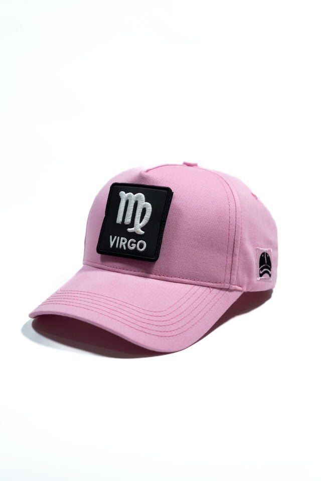 Virgo Başak Burcu Patch Detaylı Değiştirilebilir Patch Şapka | Filesiz Düz Trucker Cap Beyzbol Şapkası