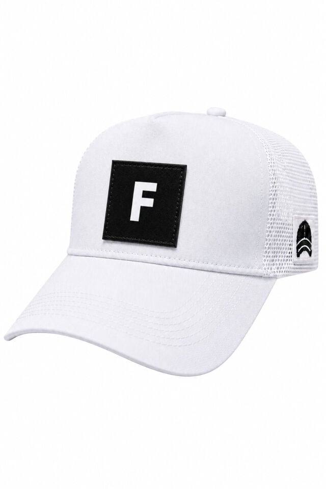 F Harfli Patch Detaylı Fileli Trucker Beyzbol Şapkası