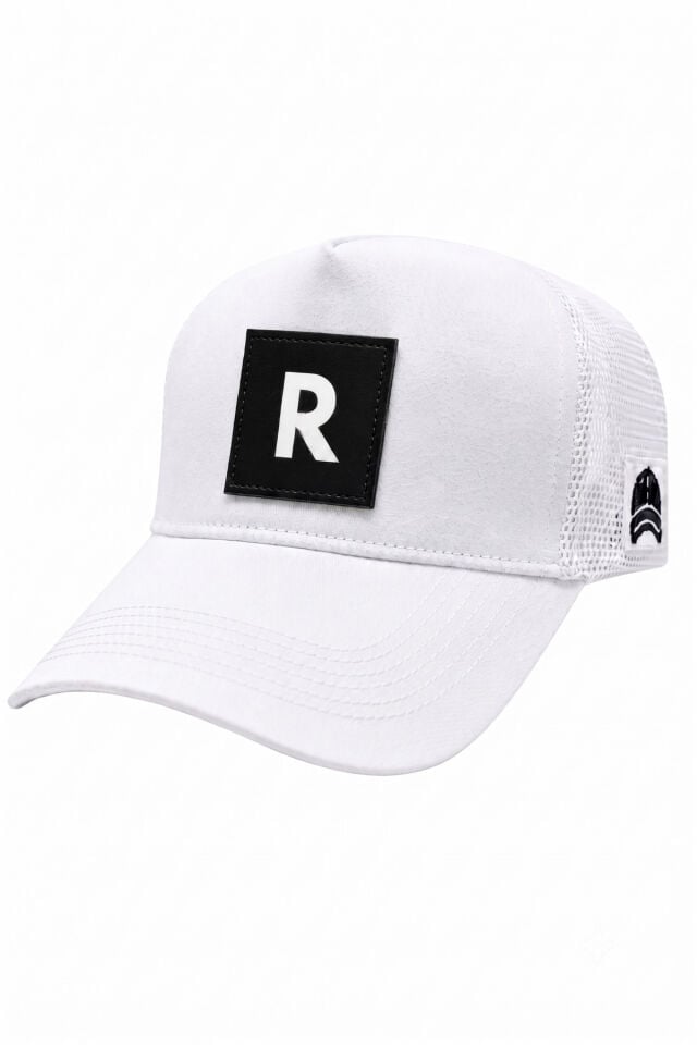 R Harfli Patch Detaylı Fileli Trucker Beyzbol Şapkası