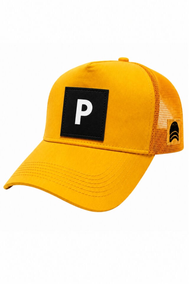 P Harfli Patch Detaylı Fileli Trucker Beyzbol Şapkası