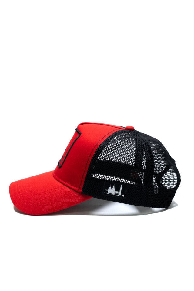 İstanbul Baskılı Patch Detaylı Fileli Trucker Beyzbol Şapkası Unisex