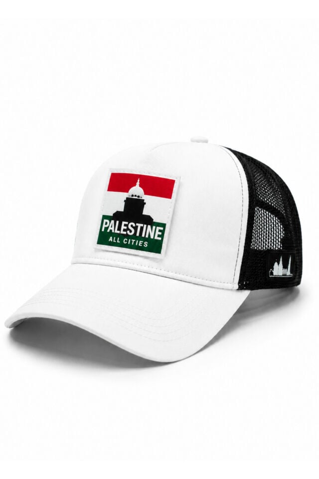 Değiştirilebilir Patchli Palestine Baskılı Fileli Beyzbol Şapkası