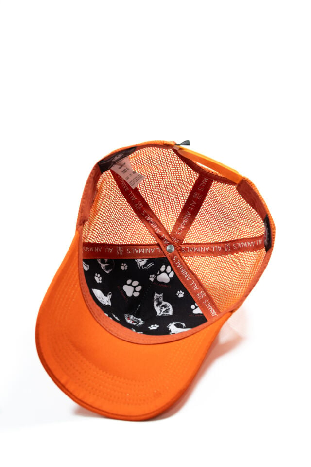 Poodle Baskılı Patch Detaylı Fileli Trucker Beyzbol Şapkası