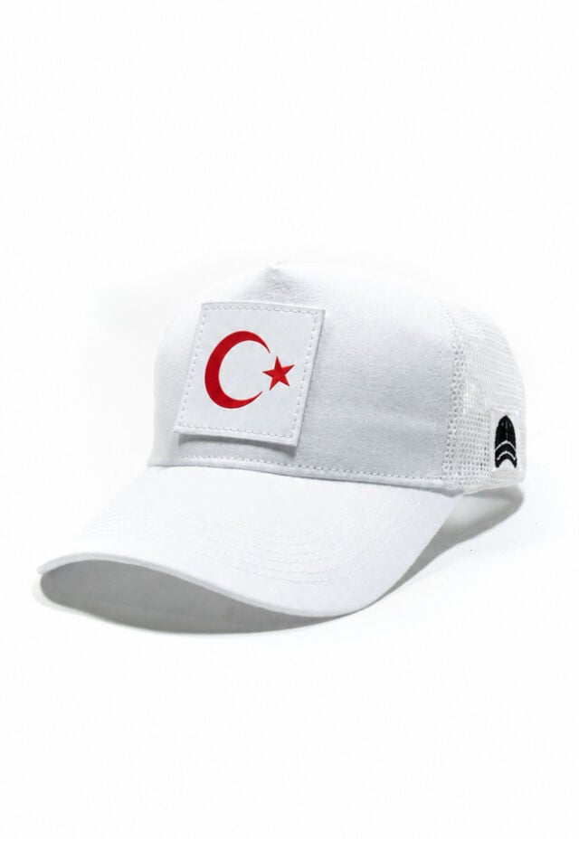 Türk Bayrağı Baskılı Patch Detaylı Fileli Trucker Beyzbol Şapkası